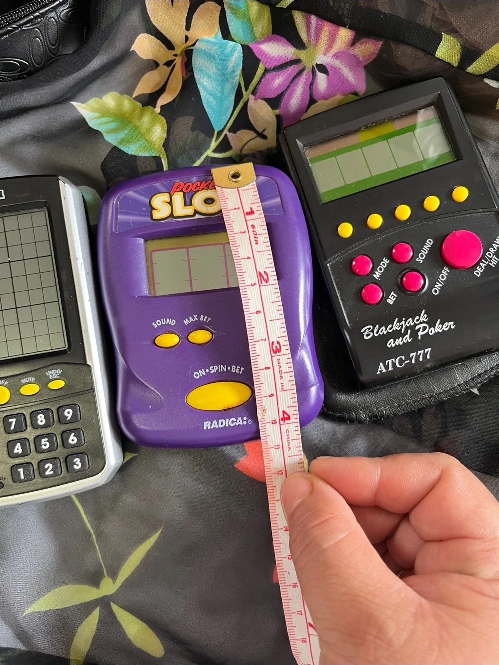 Purple Pocket Slot Electronic Handheld Game by
